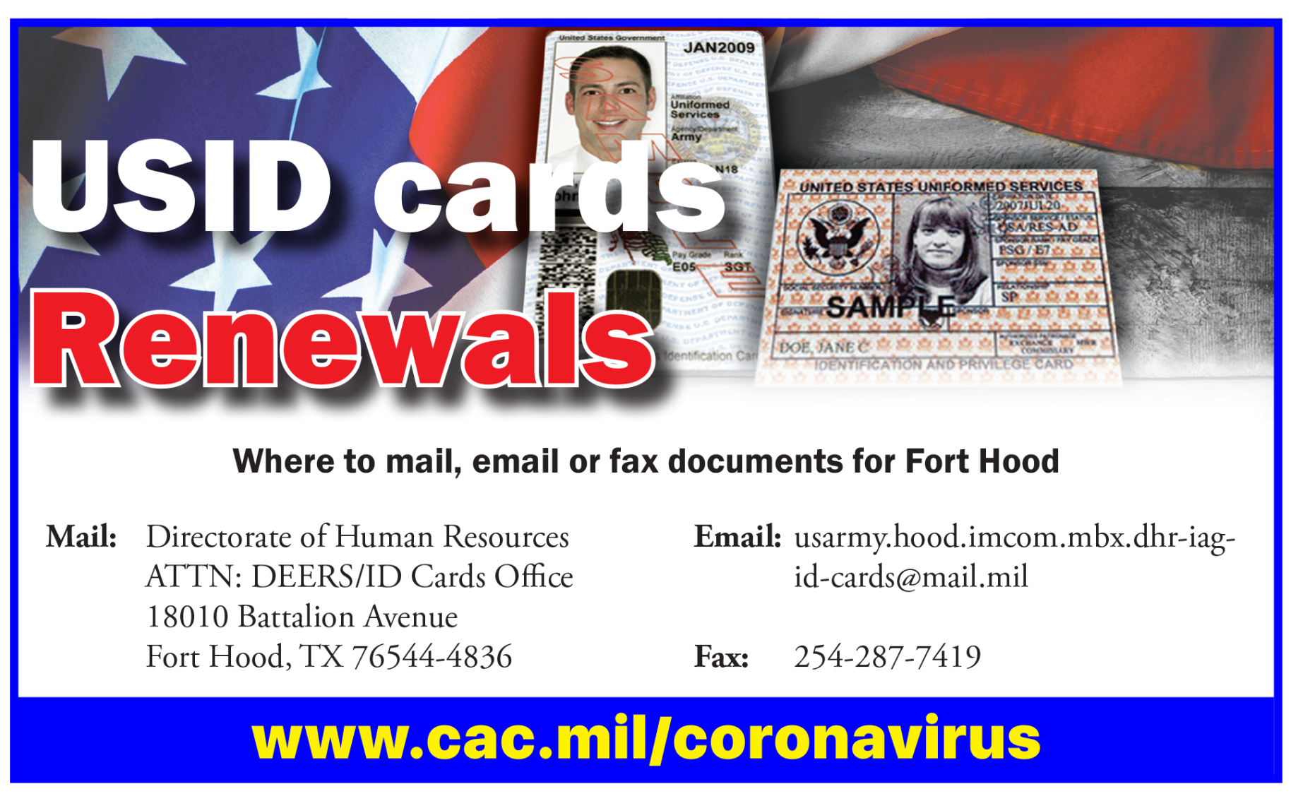 Ft Hood Id Card Appt